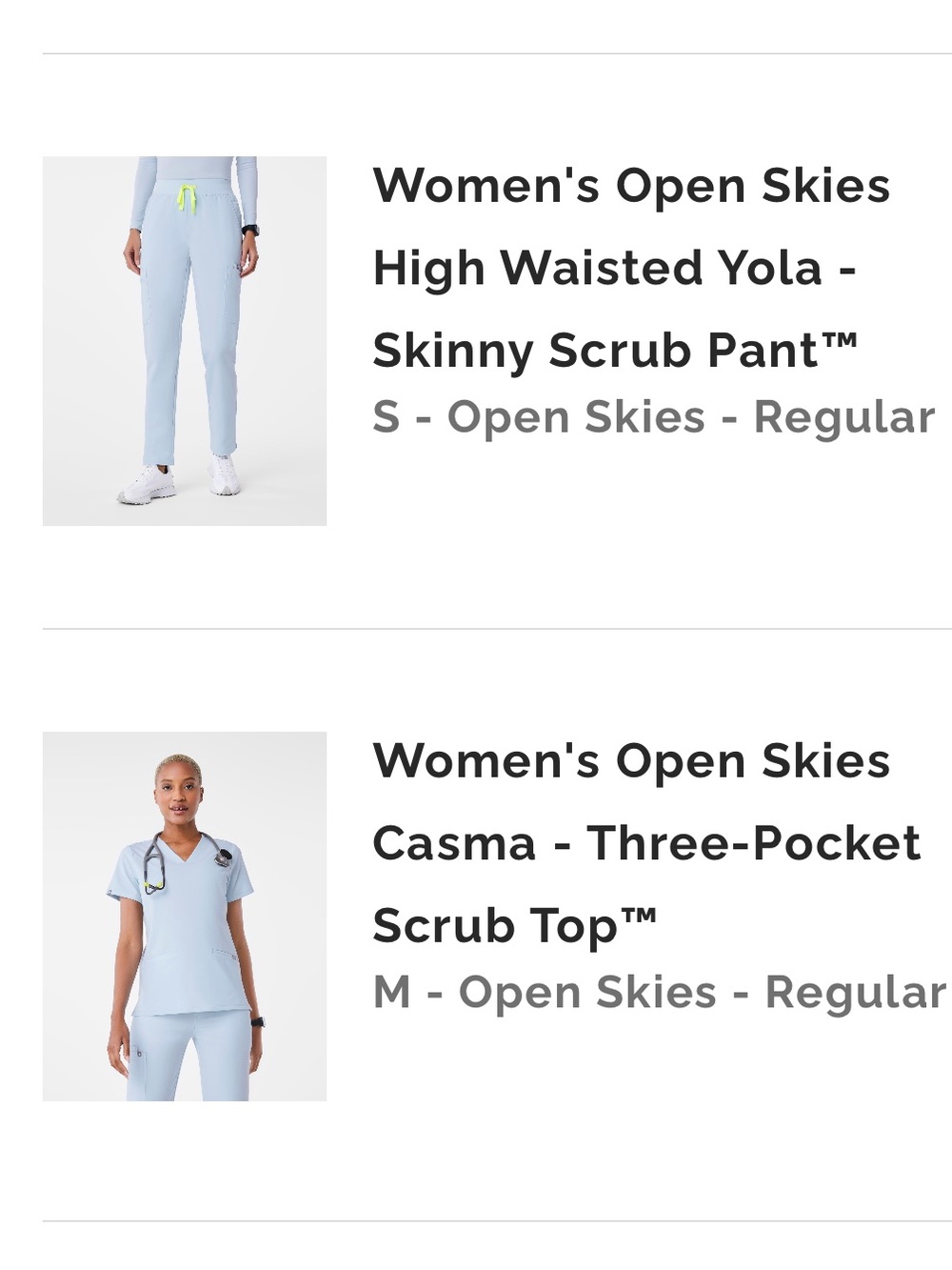 LIMITED EDITION Open Skies FIGS Scrub Set - Picture 2 of 2